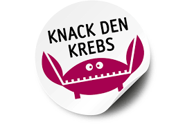 Knack den Krebs Logo