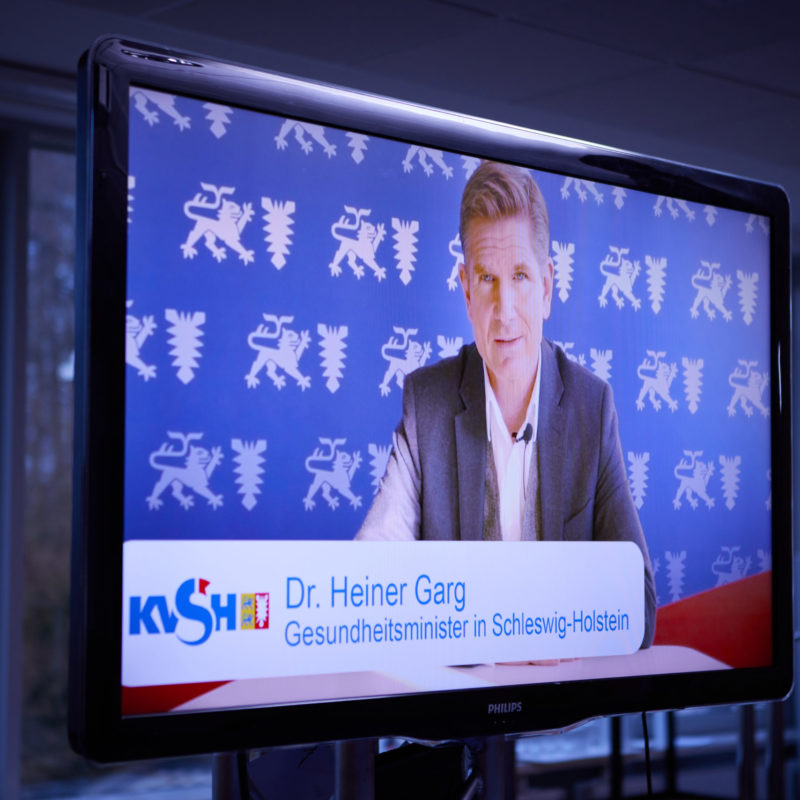 Livestream Anbieter Medienkapitän KVSH Vorstandsdialog Dr.Heiner Garg